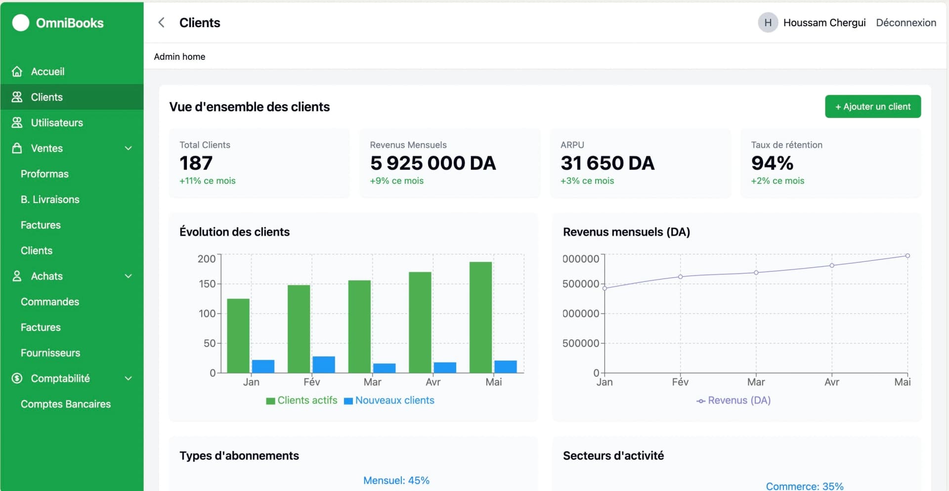 SaaS de Facturation Omnibooks